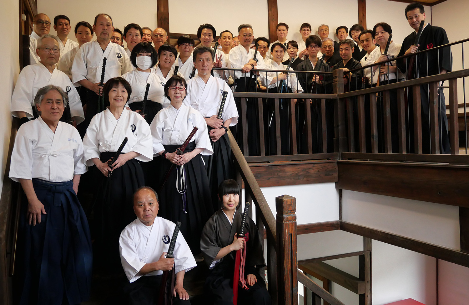 日立武道館での稽古の居合・居合道活動記録