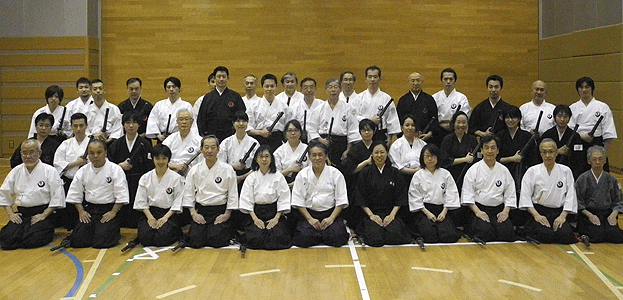 居合道の集合写真